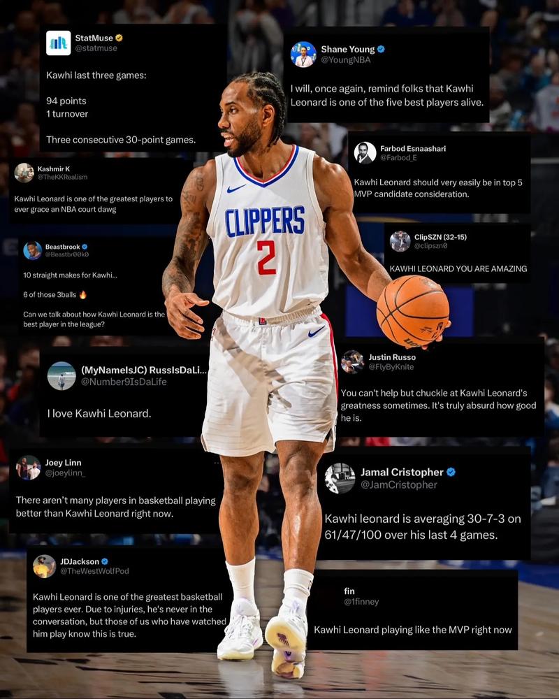 这真是历史第一人！伦纳德第14赛季创造生涯新高，历史无人能做到