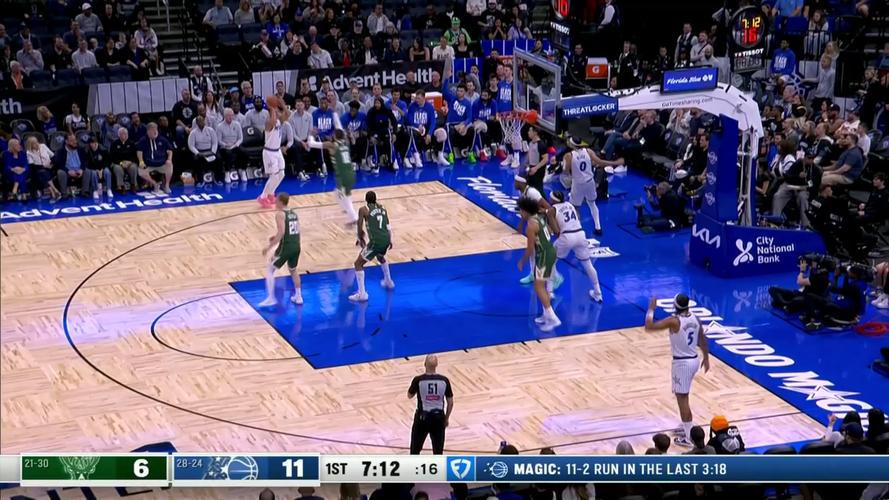 NBA战报：魔术130-91狂胜雄鹿取NBA4连胜，班凯罗33+5+3