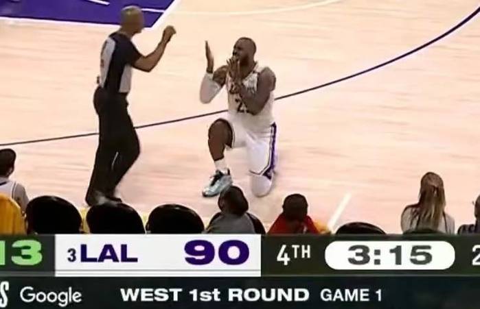 火力全开，湖人队詹姆斯抨击NBA裁判“判罚不一致”，表达不满