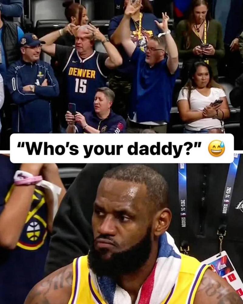 太棒，勒布朗·詹姆斯称赞现场屏幕上的小球迷助力湖人战胜掘金