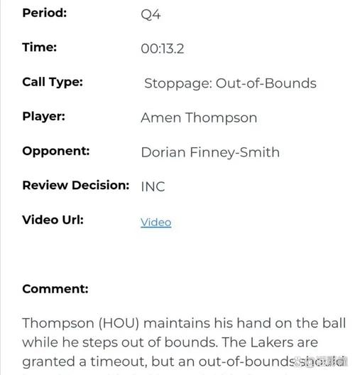 湖人消息：裁判报告出炉，东里创造历史，战火箭出场更新