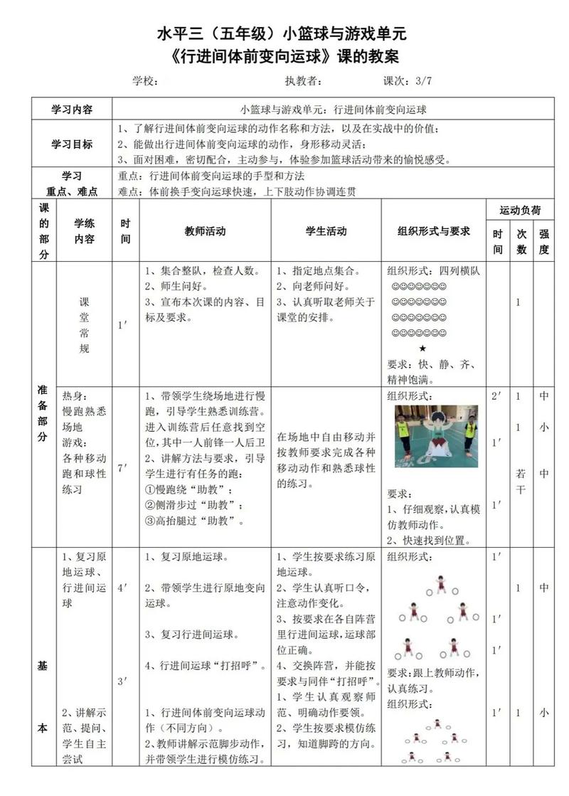 体育篮球学情分析方案？篮球教学内容分析？