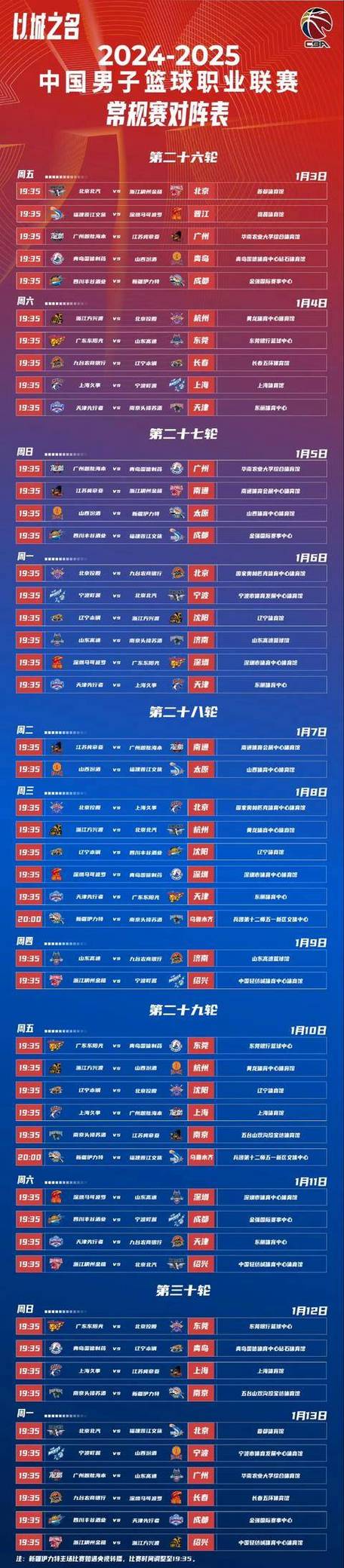 cba全明星多久一次，cba全明星具体时间安排